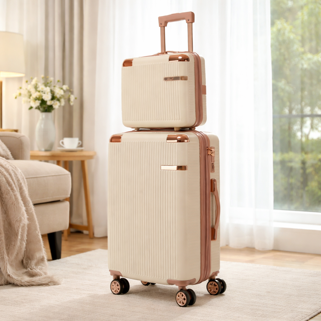 Kit de 4 Valijas Milano™ en ABS Reforzado con Giro 360° y Diseño Antirrayado