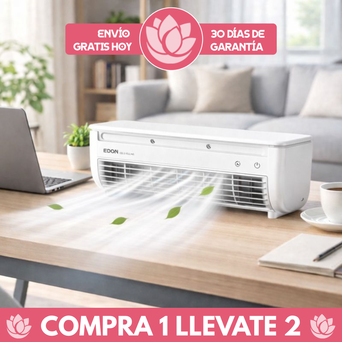 [Llevá 2 Pagá 1] Mini Aire Acondicionado Portátil (Llega hasta 16 °C) ¡Sin necesidad de instalación!