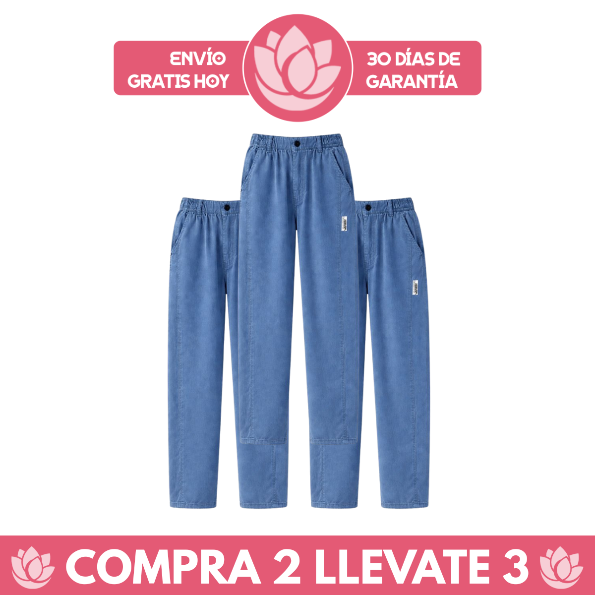 [Llevá 3 Pagá 2] Pantalón Palazzo Verona™ en Algodón Premium con Corte Moderno