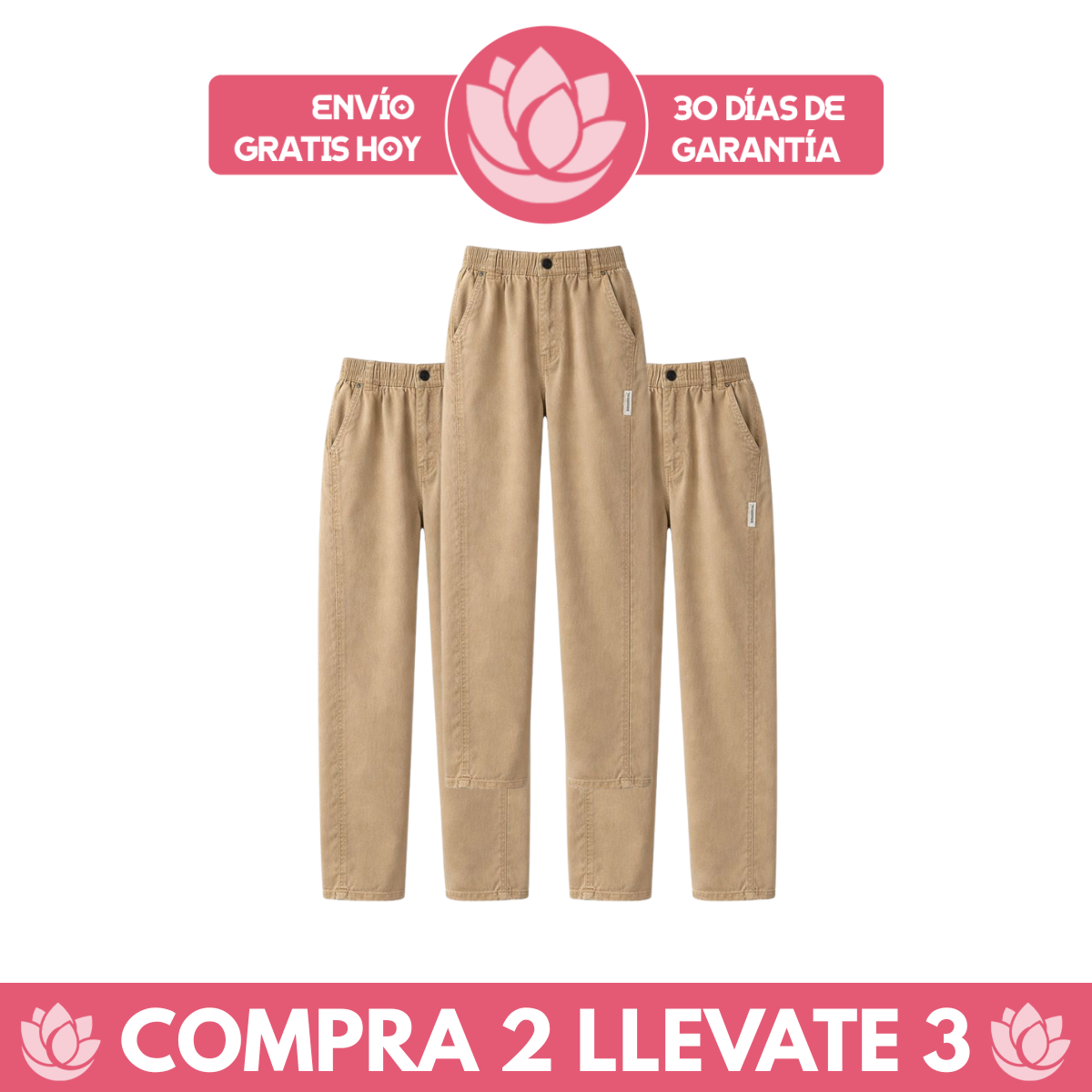 [Llevá 3 Pagá 2] Pantalón Palazzo Verona™ en Algodón Premium con Corte Moderno