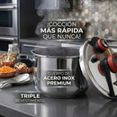 [Llevate 2 y pagá 1] Olla a Presión TurboChef de Acero Inoxidable | A Prueba de Explosiones + REGALO: Kit de Utensilios