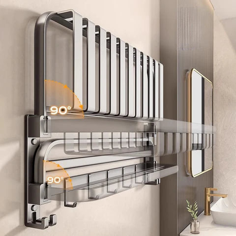 [Llevá 2 Pagá 1] Organizador de Baño Multifuncional de Acero Inoxidable con Instalación por Sellado al Vacío +REGALO: 2 Soportes de Baño